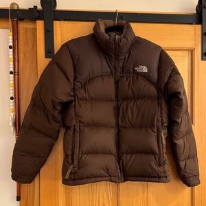 The North Face Vintage Dark Brown Puffer Jacket